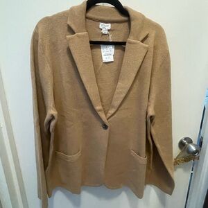 NWT JCrew Women’s Tan Sweater Blazer